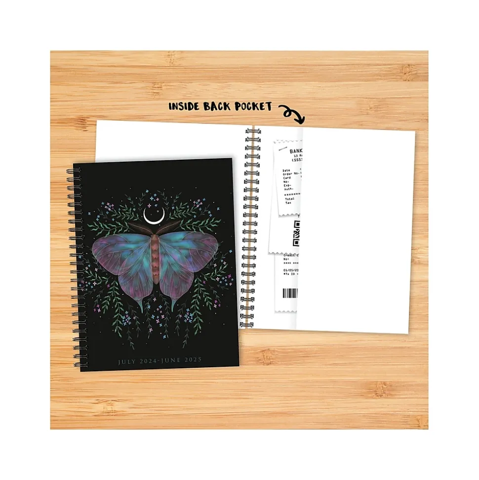 2024-2025 Willow Creek Mystic Butterfly 6.5" x 8.5" Academic Weekly & Monthly Planner, Paper Cover, Multicolor (47460)