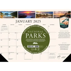 2025 Willow Creek National Parks 17" x 12" Small Monthly Deskpad (47835)