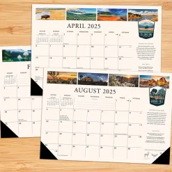 2025 Willow Creek National Parks 17" x 12" Small Monthly Deskpad (47835)