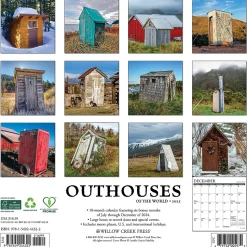 2025 Willow Creek Outhouses 12" x 12" Monthly Wall Calendar (44322)