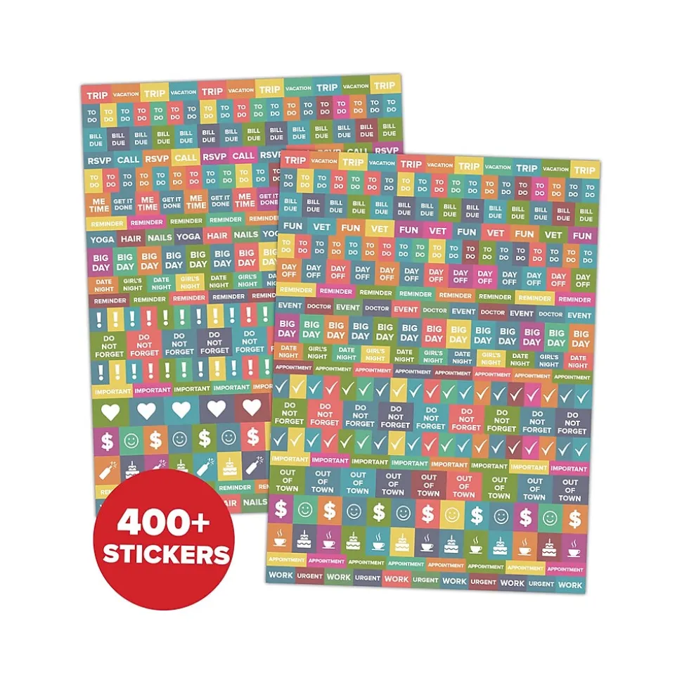 2024-2025 Willow Creek Perfect Peony 8.5" x 11" Academic Weekly & Monthly Planner, Beige/Green (47590)