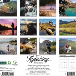 2025 Willow Creek Press What Fly Fishing Teaches Us 2025 Wall Calendar 12" x 12" (45367)