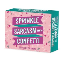2025 Willow Creek Sprinkle Sarcasm Like Confetti 6.2" x 5.4" Day-to-Day Calendar (41024)