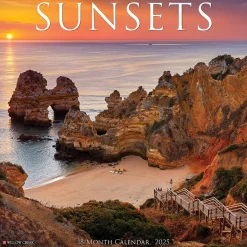 2025 Willow Creek Sunsets 2025 7" x 7" Yearly Wall Calendar (47286)