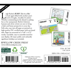 2025 Willow Creek Zoo In A Box 6" x 5.5" Day-to-Day Calendar (41147)