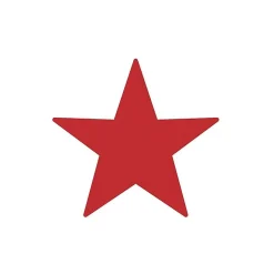 Accu-Stamp Pre-Inked Stamp, Star, Red Ink (030726)