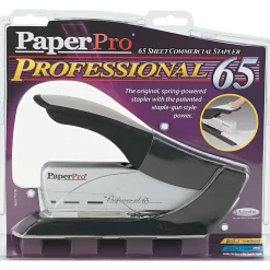 ACI PaperPro™ High Capacity Stapler, Fastening Capacity 65 Sheets, Black/Silver (1210)