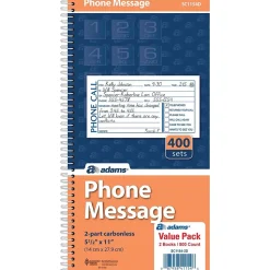 Adams Phone Message Pad, 5.5