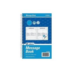 Adams Phone Message Pad, 5.5" x 8.5", Ruled, White, 100 Sheets/Pad (SC5805D)