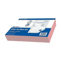 Adams While You Were Out Message Pads, 4.25" x 5.5", Pink, 50 Sheets/Pad, 24 Pads/Pack (9711)