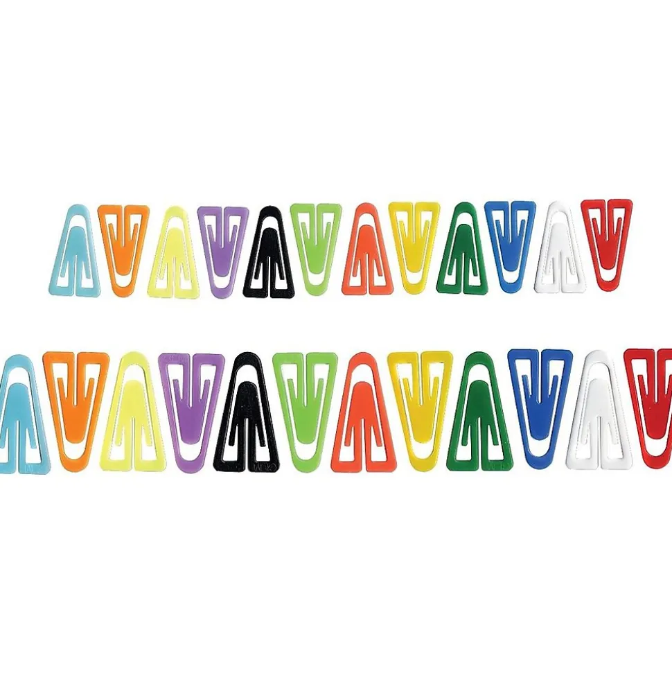 Advantus Paper Clips, Medium, Assorted Colors, 500/Box (PC0300)