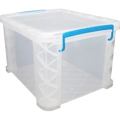 Advantus Super Stacker File Box, Letter/Legal Size, Clear (36871)