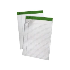 Ampad Earthwise Notepads, 8.5" x 11.75", Wide, White, 50 Sheets/Pad, 4 Pads/Pack (TOP 40102R)
