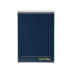 Ampad Gold Fibre Designer Series Notepad, 8.5" x 11.75", Wide, White, 70 Sheets/Pad (20-815)