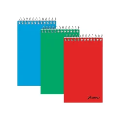 Ampad Memo Pads, 3" x 5", Narrow Ruled, Assorted, 60 Sheets/Pad, 12 Pads/Pack (TOP 25-087)