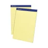 Ampad Notepads, 8.5" x 11.75", Narrow Ruled, Canary, 50 Sheets/Pad, 12 Pads/Pack (TOP 20-222)