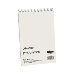 Ampad Steno Pad, 6" x 9", Gregg, White, 60 Sheets/Pad (TOP 25-470)