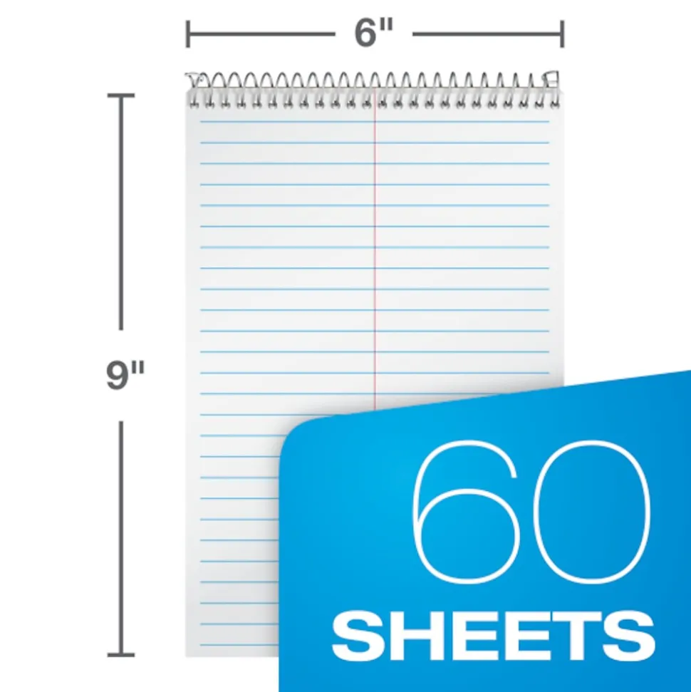 Ampad Steno Pad, 6" x 9", Gregg, White, 60 Sheets/Pad (TOP 25-470)