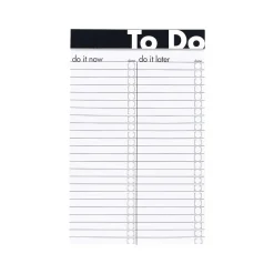 Ampad To Do Notepad, 5" x 8", Wide Ruled, Assorted Colors, 50 Sheets/Pad (20-001)