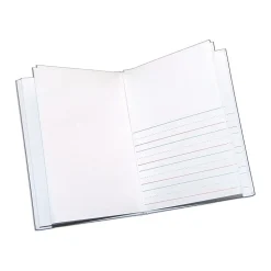 Ashley Hardcover Journal, Primary Ruled and Blank, White, 28 Pages, 12/Bundle (ASH10701-12)