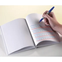 Ashley Hardcover Journal, Primary Ruled and Blank, White, 28 Pages, 12/Bundle (ASH10701-12)