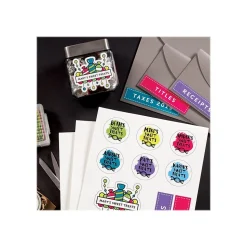 Astrobrights Astrodesigns Inkjet/Laser Sticker Paper Labels, 8 1/2