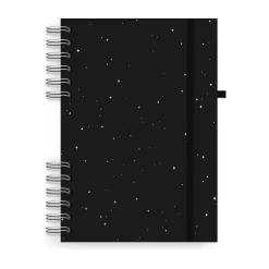 Astrobrights Twin Wire Journal, 6.5" x 8.25", Assorted Colors, 180 Pages, 2/Pack (91556)
