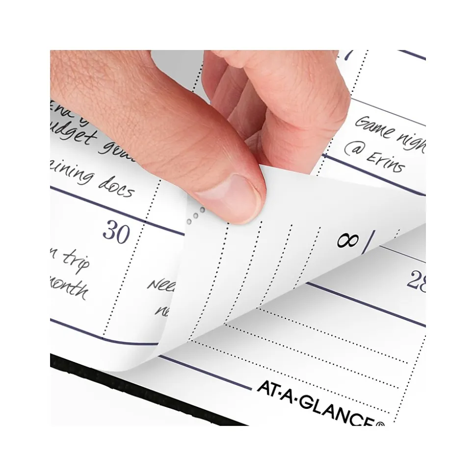 AT-A-GLANCE Fine Diary Pocket Hardcover 2025 Weekly and Monthly Diary, 2.75" x 4.25", Ruled, Black (72-01-05-25)