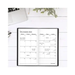 AT-A-GLANCE Fine Pocket Hardcover Diary, 3