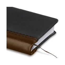 AT-A-GLANCE Fine Pocket Hardcover Diary, 3" x 6", Ruled, Black/Brown (74-02-05-25)