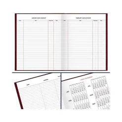 AT-A-GLANCE Standard Hardcover 2025 Daily Diary, 7.5" x 9.5", Ruled, Red (SD374-13-25)