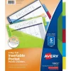 Avery Big Tab Insertable Plastic Divider, 5 Tabs, Multicolor, 1 Set (11902)