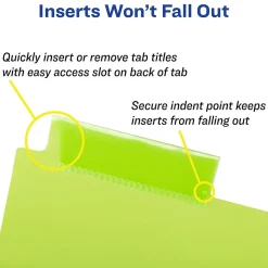 Avery Big Tab Insertable Plastic Divider, 8 Tabs, Multicolor, 1 Set (11903)
