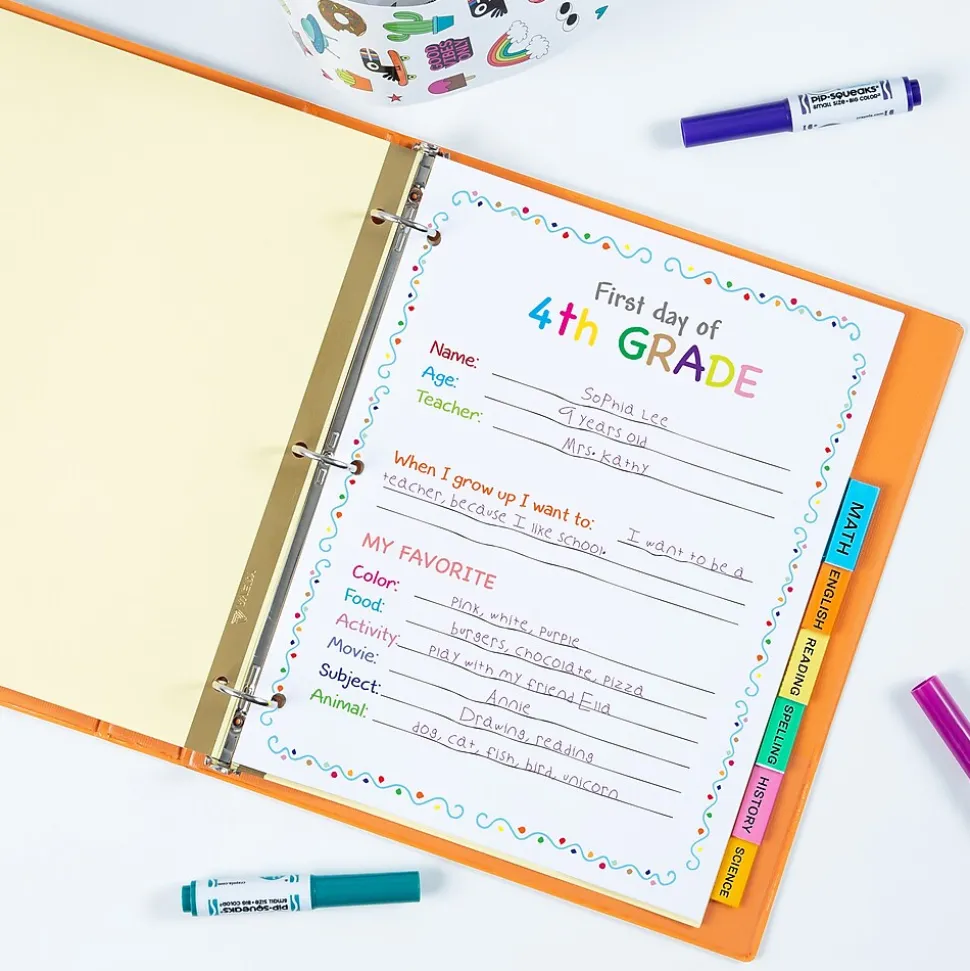 Avery Big Tab Insertable Paper Divider, 8 Tabs, Multicolor, 1 Set (11111)