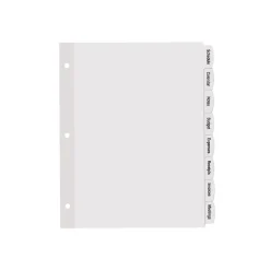 Avery Big Tab Printable Paper Dividers with White Labels, 8 Tabs, 20 Sets/Pack (11435)