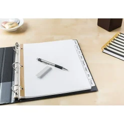 Avery Big Tab Write & Erase Paper Divider, 8 Tabs, White/Gold Reinforced, 1 Set (23078)