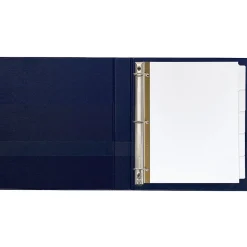 Avery Big Tab Write & Erase Paper Dividers, 5 Tabs, White, Gold Reinforced, 48 Sets/Carton (23075)