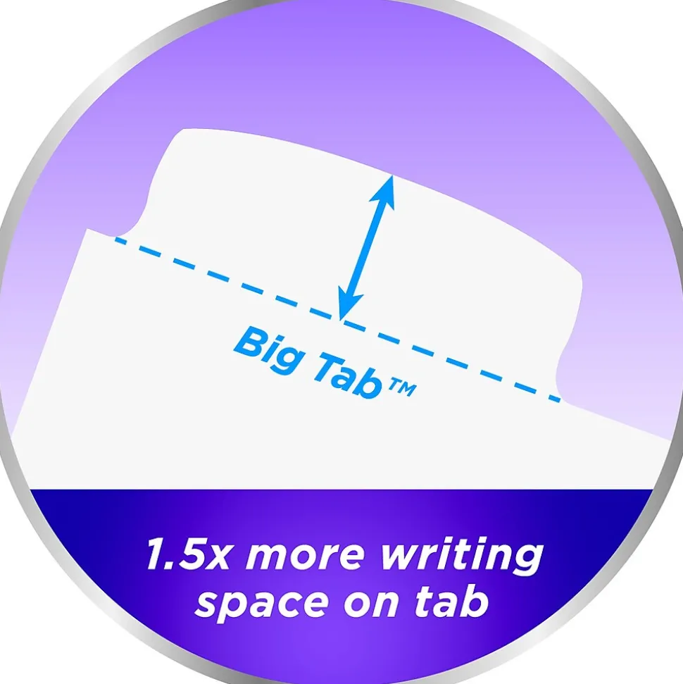 Avery Big Tab Write & Erase Plastic Divider, 8 Tabs, Multicolor, 1 Set (16130)