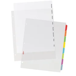 Avery Clear Easy View Plastic Dividers, 8 Tabs, Multicolor (16741)