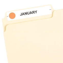 Avery Color-Coding Labels, 1/2 " Dia, Neon Orange, Non-Printable, 840 Labels/Pack (5062)