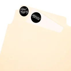 Avery Color-Coding Labels on 4" x 6" Sheets, 3/4" Dia, Black, Non-Printable, 1,008 Labels/Pack (5459)