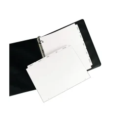 Avery Copier Tab Dividers, Double Reverse Collated, 5-Tab, White, 30 Sets/Box (20406)