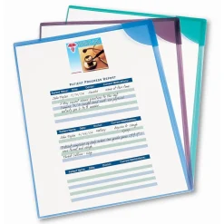 Avery Corner Lock Smooth Presentation Folder with Fasteners, Assorted, 6/Pack (72262)