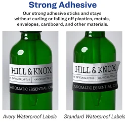 Avery Durable Waterproof Laser/Inkjet Rectangle Labels, 2