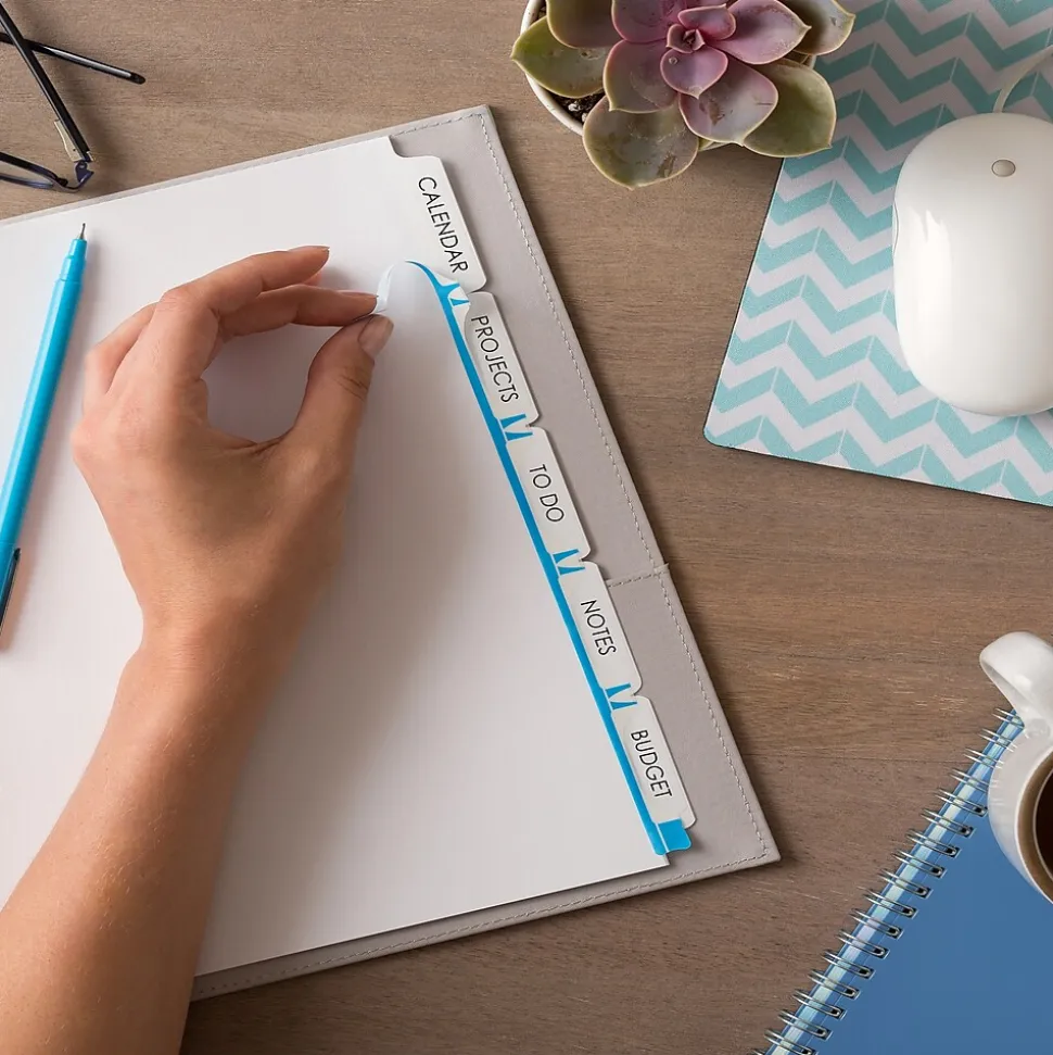 Avery EcoFriendly Index Maker Dividers, 5 Tab, White, 5/Pack (AVE11580)