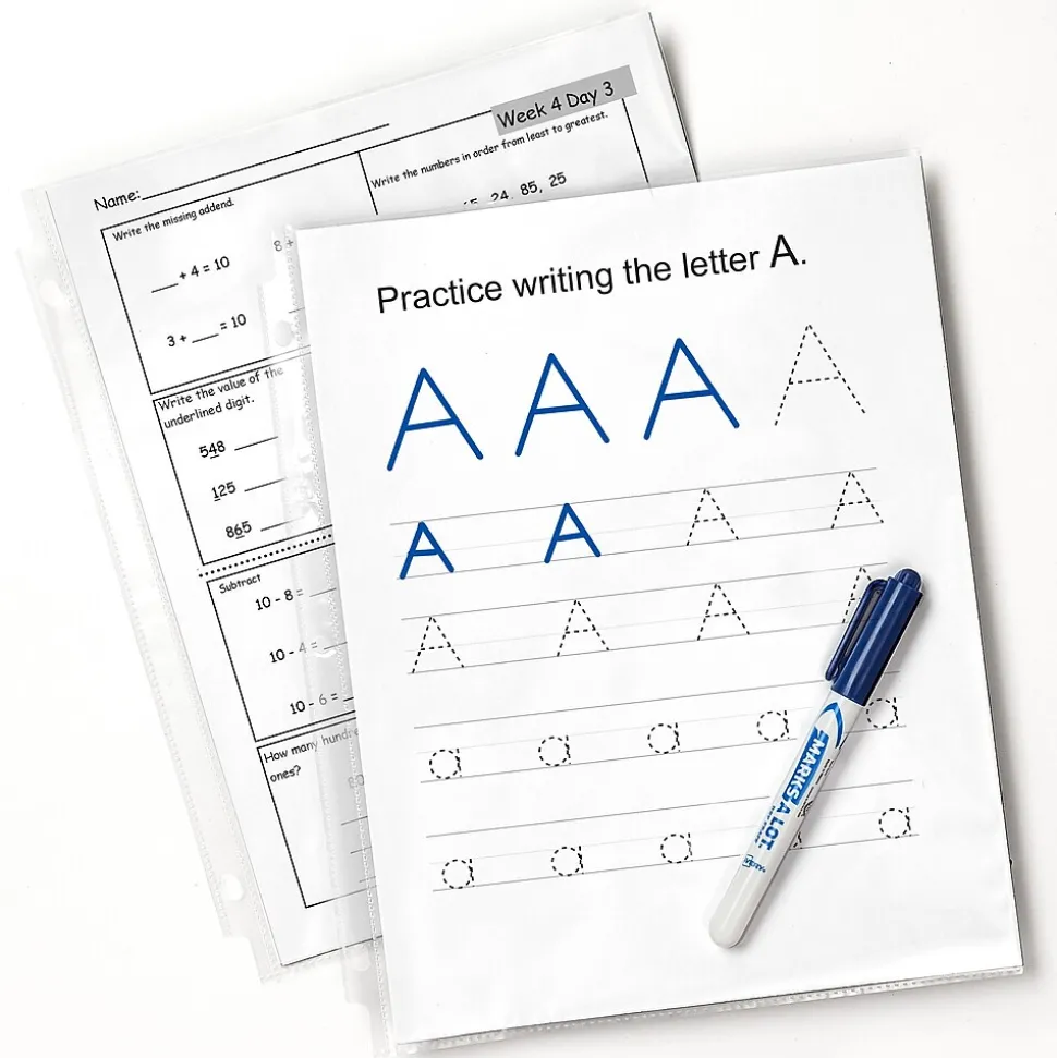 Avery Economy Weight Sheet Protectors, 8-1/2" x 11", Clear, 50/Box (74090)