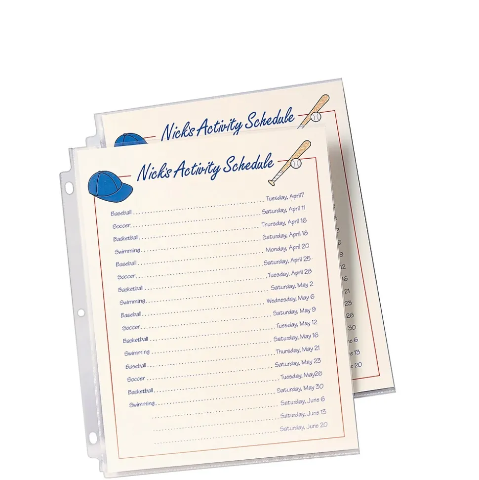 Avery Economy Weight Sheet Protectors, 8-1/2" x 11", Clear, 50/Box (74090)