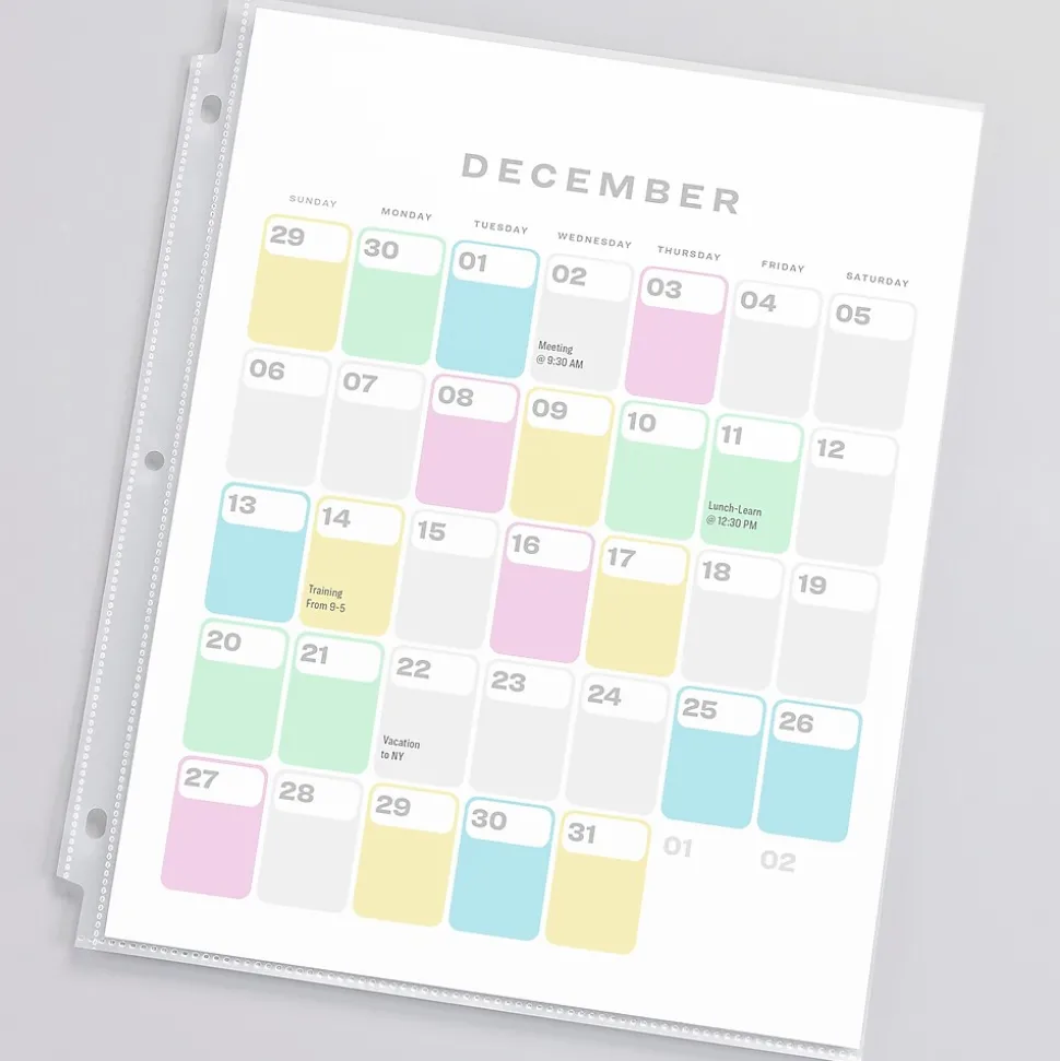 Avery Economy Weight Sheet Protectors, 8-1/2" x 11", Clear, 50/Box (74090)