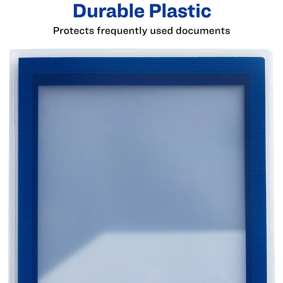 Avery Flexi-View 6-Pocket Presentation Folder, Navy Blue (47696)