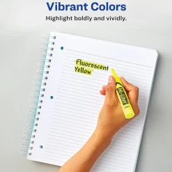 Avery Hi-Liter Desk Style Highlighters, Chisel Tip, Yellow, Dozen (24000)